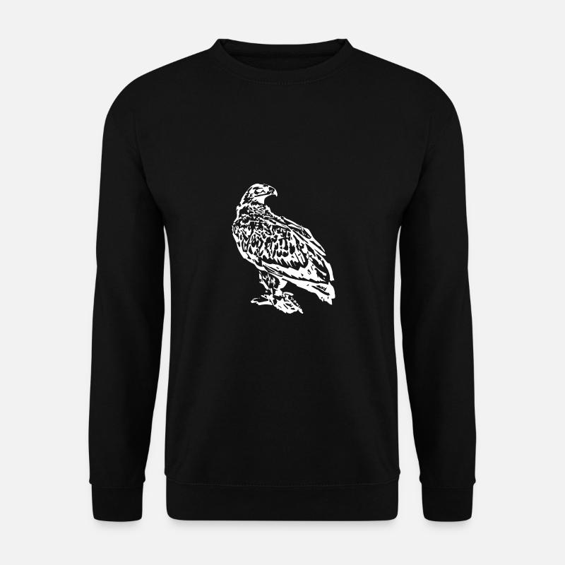 Hawk Bird White Birds - Unisex Sweatshirt - black