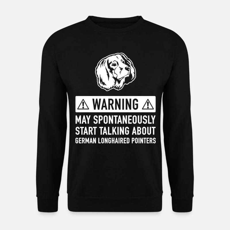 Drôle Pointer Longhair Idée cadeau - Sweat-shirt Unisexe - noir