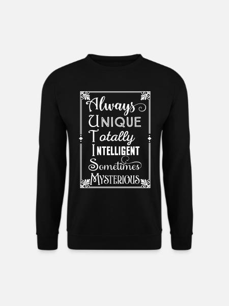 Autismus Geschenk Asperger Charakter Geschenk - Unisex Pullover - Schwarz