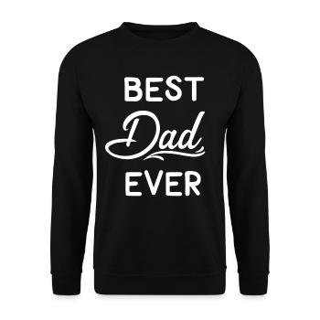 Père cadeau héros cadeau de la fête des pères fils fille - Sweat-shirt Unisexe - noir - Devant - Alina (178cm) & Michal (187cm)