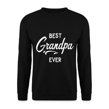 Grand-parents grand-père cadeau petit-fils petit-fils équipe - Sweat-shirt Unisexe - noir - Devant - Alina (178cm) & Michal (187cm)