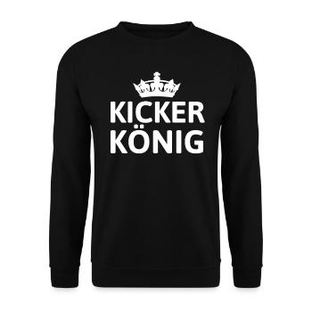 KICKER KING - Unisex Sweatshirt - black - Front - Alina (178cm) & Michal (187cm)