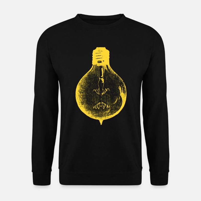 Mir geht ein Licht auf Retro Glühbirne - Unisex Pullover - Schwarz