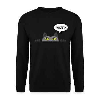 Cadeau chat perso coquin maine coon persan - Sweat-shirt Unisexe - noir - Devant - Alina (178cm) & Michal (187cm)
