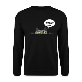 Cadeau chat perso coquin maine coon persan - Sweat-shirt Unisexe - noir - Devant - Alina (178cm) & Michal (187cm)