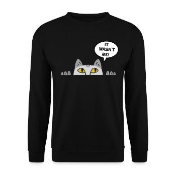 Cadeau chat perso coquin maine coon persan - Sweat-shirt Unisexe - noir - Devant - Alina (178cm) & Michal (187cm)