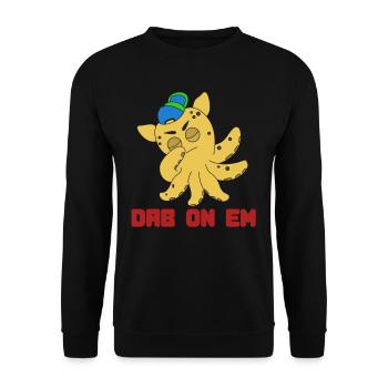 Das kleine aber entzückende Dumbo Octopus T-Shirt - Unisex Pullover - Schwarz - Vorne - Alina (178cm) & Michal (187cm)