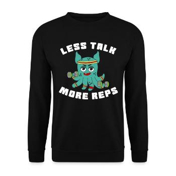 Das kleine aber entzückende Dumbo Octopus T-Shirt - Unisex Pullover - Schwarz - Vorne - Alina (178cm) & Michal (187cm)