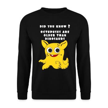 Das kleine aber entzückende Dumbo Octopus T-Shirt - Unisex Pullover - Schwarz - Vorne - Alina (178cm) & Michal (187cm)