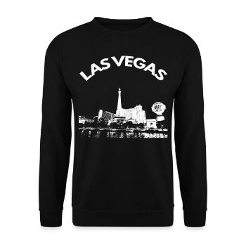 Las Vegas USA casino Amerika geschenk nevada - Unisex Pullover - Schwarz - Vorne - Alina (178cm) & Michal (187cm)
