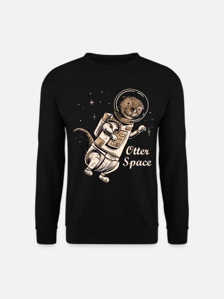 Raumotterhemd für niedliche Otter Frettchenliebhaber - Unisex Pullover - Schwarz
