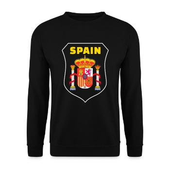 Spain - Unisex Sweatshirt - black - Front - Alina (178cm) & Michal (187cm)