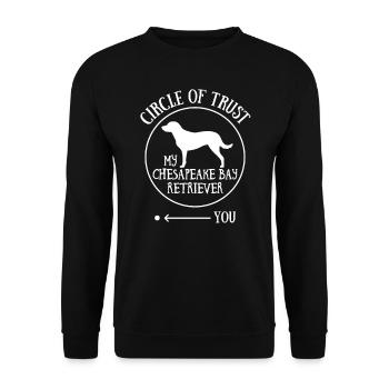 Chesapeake Bay Retriever Dog Owner Joke Gag Gift - Unisex Sweatshirt - black - Front - Alina (178cm) & Michal (187cm)