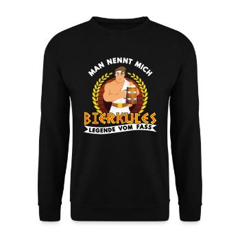 Bierkules Legend on tap T-shirt drôle d' - Sweat-shirt Unisexe - noir - Devant - Alina (178cm) & Michal (187cm)