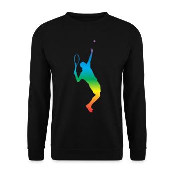 Tennis - Unisex Pullover - Schwarz - Vorne - Alina (178cm) & Michal (187cm)