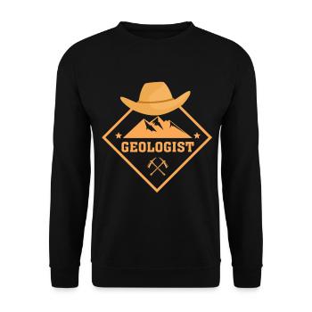 Geologe - Geologie - Geologist - Geology - Unisex Pullover - Schwarz - Vorne - Alina (178cm) & Michal (187cm)
