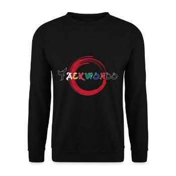 Lustiges Taekwondo-Shirt Geschenk für Kampfkunstliebhaber - Unisex Pullover - Schwarz - Vorne - Alina (178cm) & Michal (187cm)