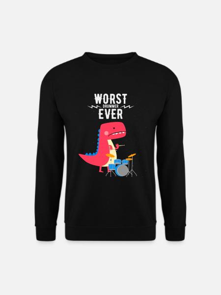 Worst drummer ever Shirt - for kids - Unisex Sweatshirt - black