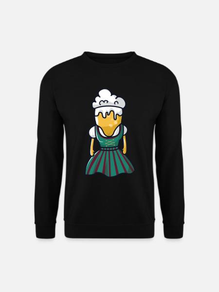 Bier Dirndl Bierzelt - Unisex Pullover - Schwarz