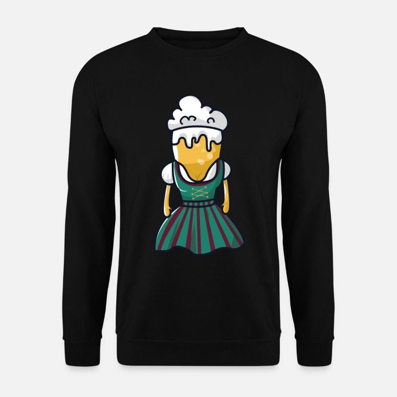 Beer dirndl beer tent - Unisex Sweatshirt - black