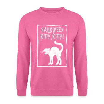 Halloween cat kitten - Unisex Sweatshirt - pink - Front