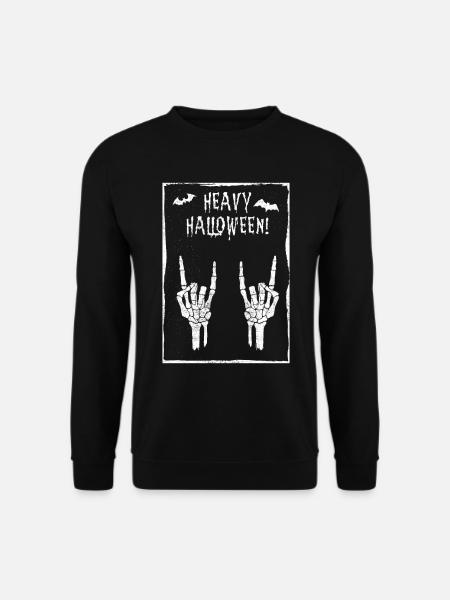 Teufelsgruss Halloween Metal Headbanger Halloween - Unisex Pullover - Schwarz