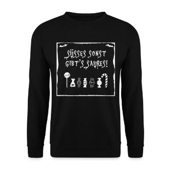 Les choses douces sont autrement - Sweat-shirt Unisexe - noir - Devant - Alina (178cm) & Michal (187cm)