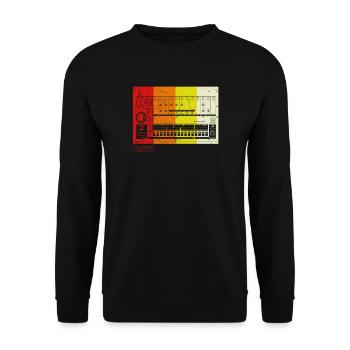 Vintage Drum Machine analogique - Vintage Synth Nerd - Sweat-shirt Unisexe - noir - Devant - Alina (178cm) & Michal (187cm)