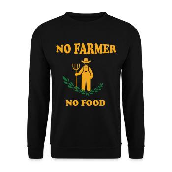 Bauer - Landwirt - Farmer - Unisex Pullover - Schwarz - Vorne - Alina (178cm) & Michal (187cm)