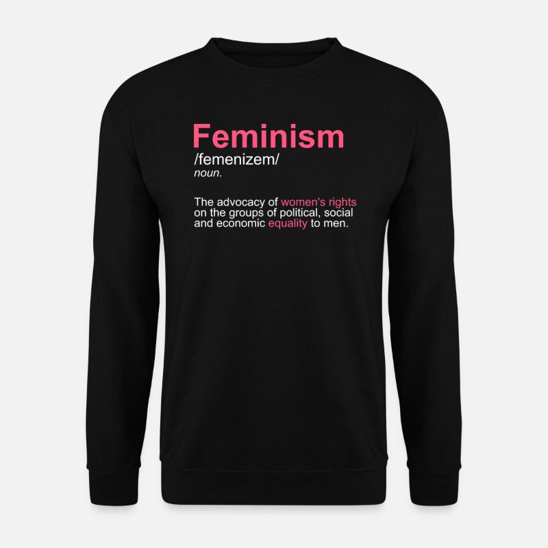 Progressive intersectional feminism definition - Unisex Sweatshirt - black