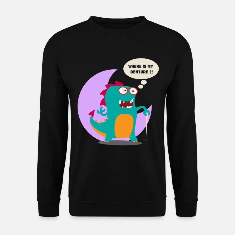 Où est mon art Doodle Denture - Sweat-shirt Unisexe - noir