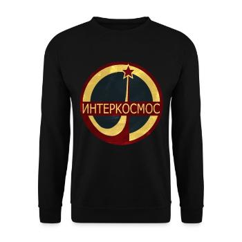 URSS Intercosmos Union soviétique - Sweat-shirt Unisexe - noir - Devant - Alina (178cm) & Michal (187cm)