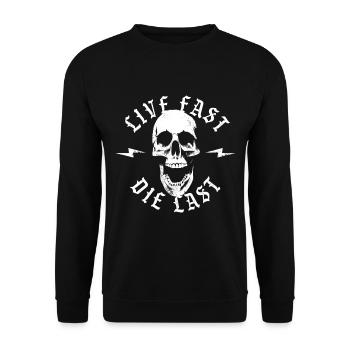 crâne - Sweat-shirt Unisexe - noir - Devant - Alina (178cm) & Michal (187cm)