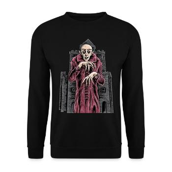Nosferatu vampire classic horror black custome - Unisex Sweatshirt - black - Front - Alina (178cm) & Michal (187cm)