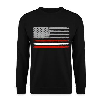 Autriche racines Amérique USA drapeau naissance - Sweat-shirt Unisexe - noir - Devant - Alina (178cm) & Michal (187cm)
