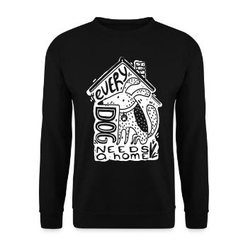 Dogs gift pug dachshund sayings coach mastiff - Unisex Sweatshirt - black - Front - Alina (178cm) & Michal (187cm)