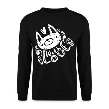 Dogs gift pug dachshund sayings coach mastiff - Unisex Sweatshirt - black - Front - Alina (178cm) & Michal (187cm)
