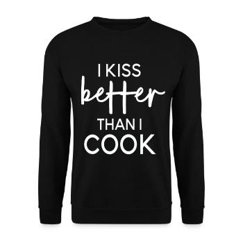 Gastronomie Koch Geschenk Mutter Küche Restaurant - Unisex Pullover - Schwarz - Vorne - Alina (178cm) & Michal (187cm)