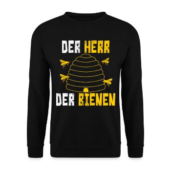 The Lord Of Bees - beekeeper gift - Unisex Sweatshirt - black - Front - Alina (178cm) & Michal (187cm)