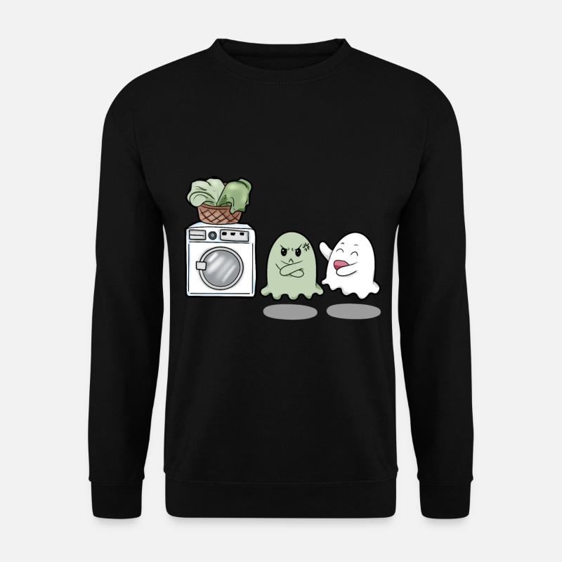 Ghost costume washing machine dirty lacquering - Unisex Sweatshirt - black