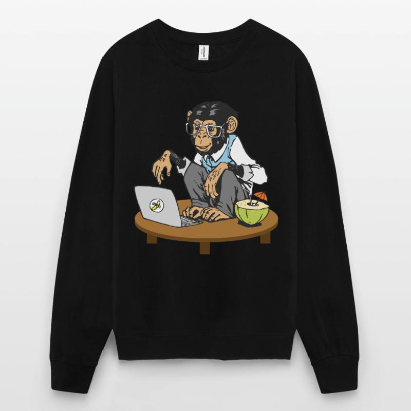 Progammers Monkey Code Monkey Coding Monkeys Unisex Sweatshirt