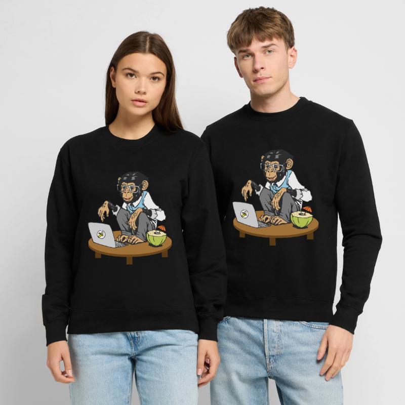 Singe de code singe Sweat-shirt Unisexe