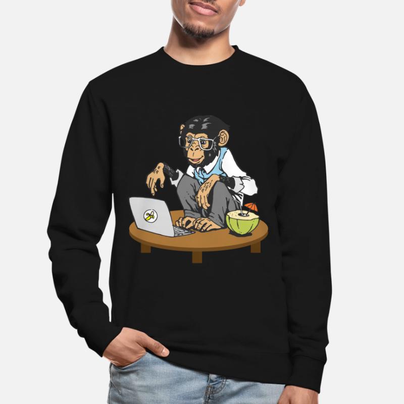 Progammers Monkey Code Monkey Coding Monkeys Unisex Sweatshirt