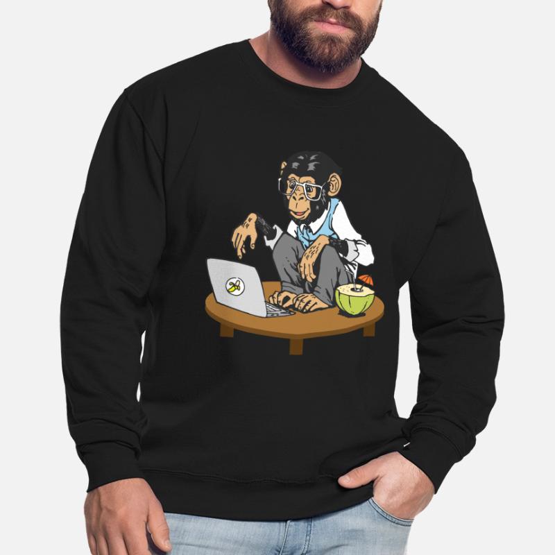Progammers Monkey Code Monkey Coding Monkeys Unisex Sweatshirt