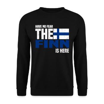 Finland - Unisex Sweatshirt - black - Front - Alina (178cm) & Michal (187cm)