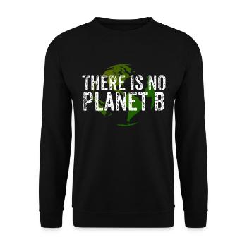 There Is No Planet B - Globus - Unisex Pullover - Schwarz - Vorne - Alina (178cm) & Michal (187cm)