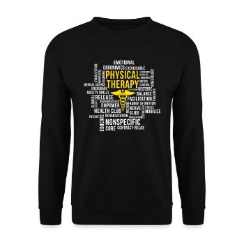 Physiothérapie - Physiothérapeute cadeau Physio - Sweat-shirt Unisexe - noir - Devant - Alina (178cm) & Michal (187cm)