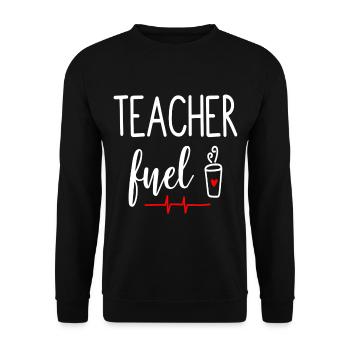 Teacher Gift Education School Sayings Teacher Training - Unisex Sweatshirt - black - Front - Alina (178cm) & Michal (187cm)