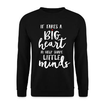 Teacher Gift Education School Sayings Teacher Training - Unisex Sweatshirt - black - Front - Alina (178cm) & Michal (187cm)