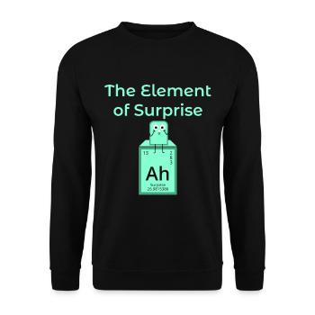Element Surprise Ah Surprise disant icône - Sweat-shirt Unisexe - noir - Devant - Alina (178cm) & Michal (187cm)